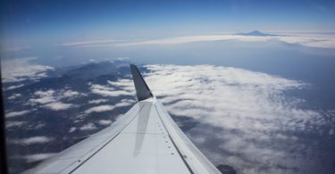 Kanarische Inseln aus dem Flugzeug